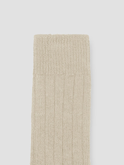 Ecru Alpaca Bed Socks - alternate image