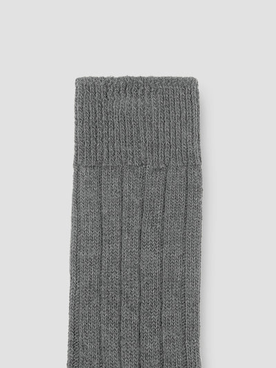 Grey Alpaca Bed Socks - alternate image