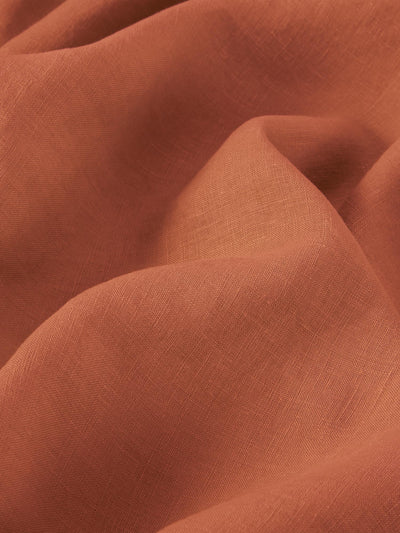 Burnt Orange Linen Blend Pillowcases (Pair)