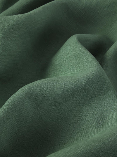 Elm Green Linen Blend Square Pillowcases (Pair)