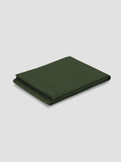 Fern Green Linen Blend Flat Sheet