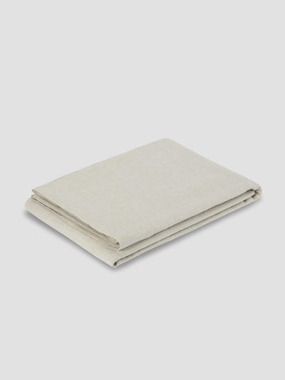 Oatmeal 100% Linen Flat Sheet