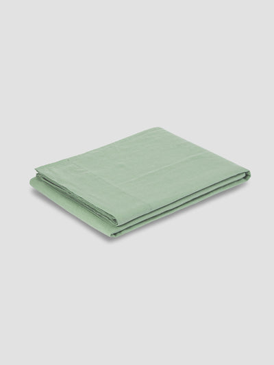 Sage Green Linen Blend Flat Sheet