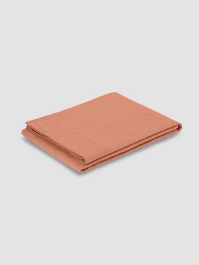 Warm Clay Linen Blend Flat Sheet