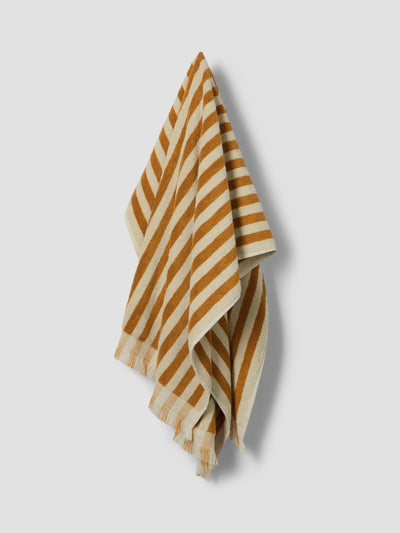 Russet Yellow Pembroke Stripe Cotton Towels