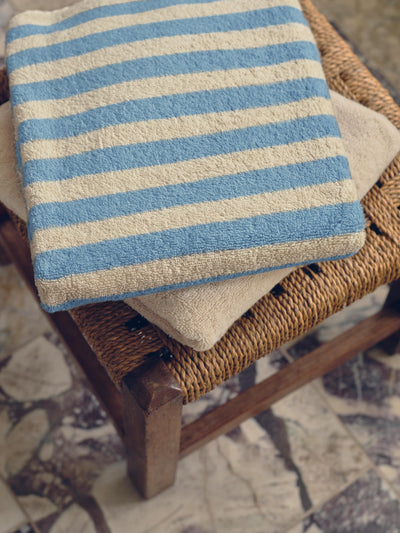 Coastal Blue Pembroke Stripe Cotton Towels - alternate image