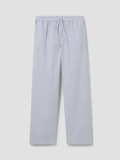 Sky Blue Stripe Cotton Trousers