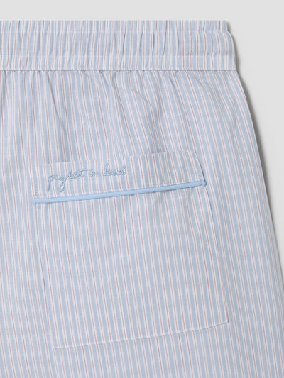 Sky Blue Stripe Cotton Trousers