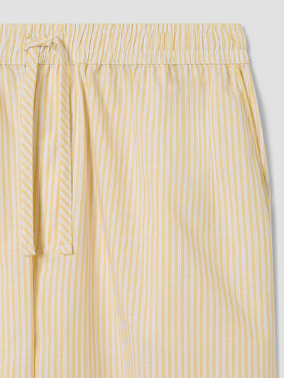 Sunny Yellow Stripe Cotton Trousers