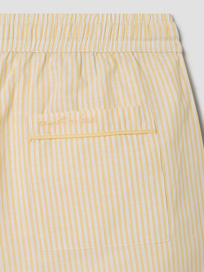 Sunny Yellow Stripe Cotton Trousers