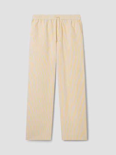 Sunny Yellow Stripe Cotton Trousers