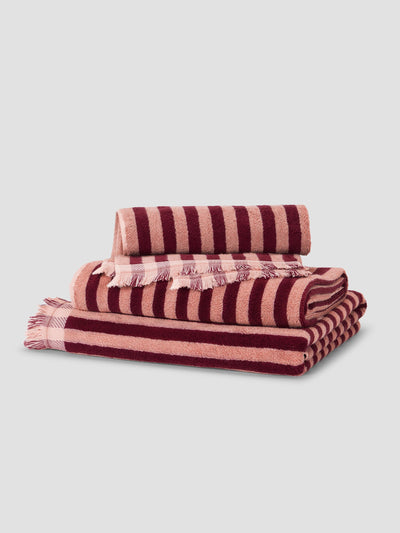 Rhubarb & Rose Pembroke Stripe Cotton Towels