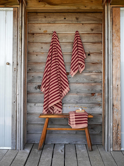 Rhubarb & Rose Pembroke Stripe Cotton Towels