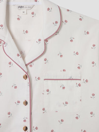Pearl Posy Bud Cotton Shorts Set