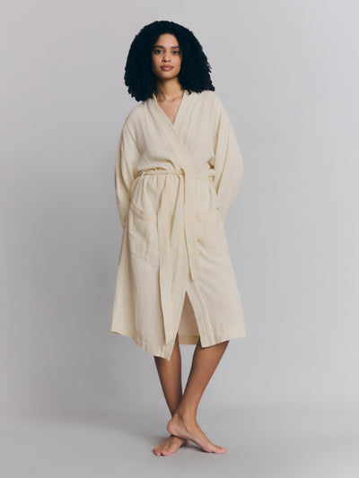 Pearl Cotton Gauze Robe