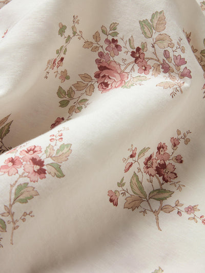 Dusty Pink Heirloom Rose Linen Blend detail