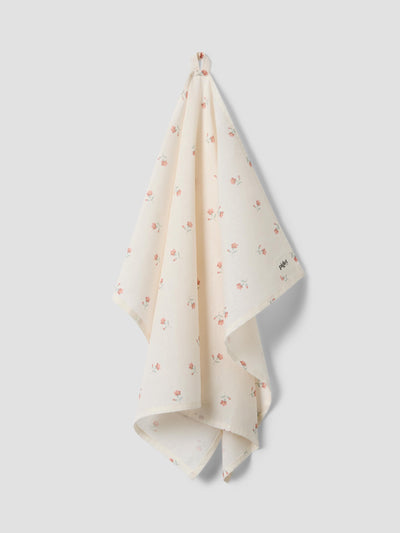 Pearl Posy Bud Linen Blend Tea Towel
