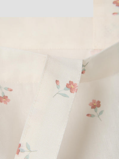 Pearl Posy Bud Linen Blend Tote Bag