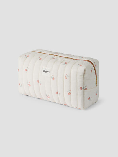 Pearl Posy Bud Linen Blend Wash Bag
