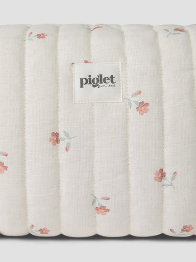 Pearl Posy Bud Linen Blend Wash Bag