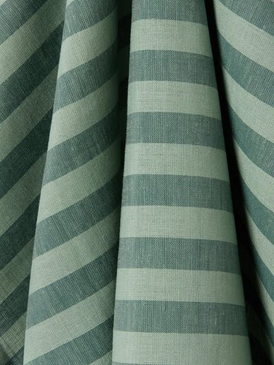 Pine Green Pembroke Stripe Linen Blend Tea Towel