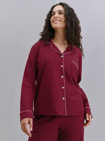 Rhubarb Cotton Jersey Trouser Set - alternate image