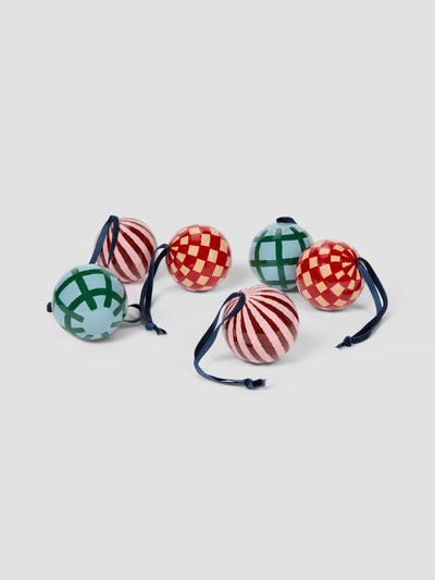 Fern Green & Dusk Blue Christmas Bauble - alternate image