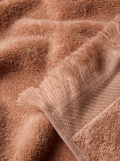 Sand Shell Fringe Edge Cotton Towels