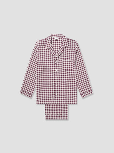 Ensemble de pantalon de pyjama à carreaux baies pour homme
