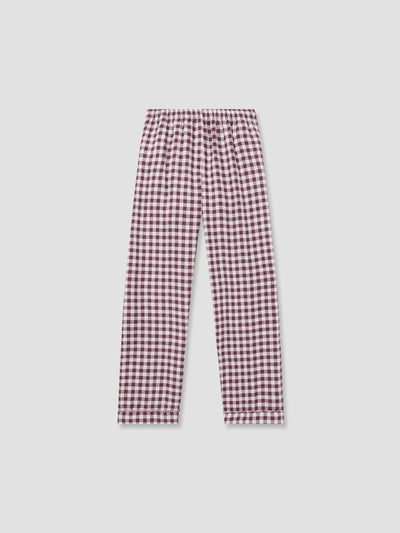 Ensemble de pantalon de pyjama à carreaux baies pour homme
