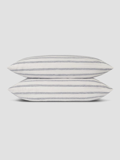 Ivory Kemptown Stripe Linen Blend Pillowcases (Pair) - alternate image
