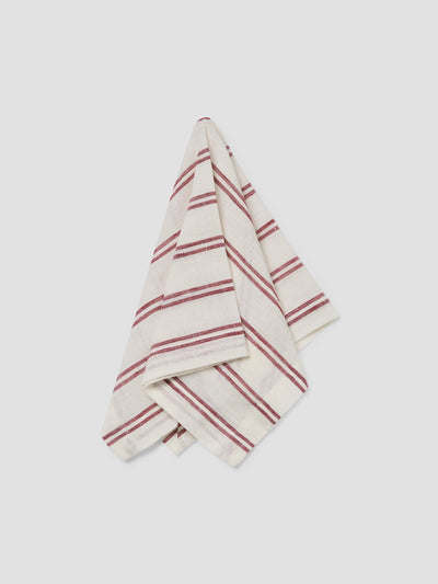 Rhubarb Kemptown Stripe Linen Blend Napkins Set of 4