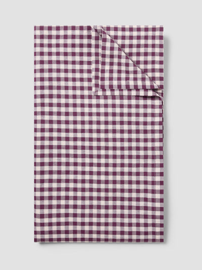 Berry Gingham Linen Blend Tablecloth