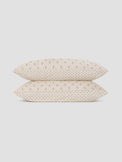Cove Blue Martha Floral Cotton Pillowcases (Pair) - alternate image