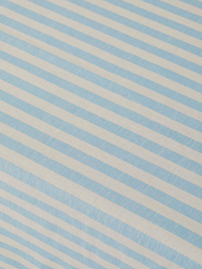 Nappe en mélange de lin rayé Pembroke Bleu côtier
