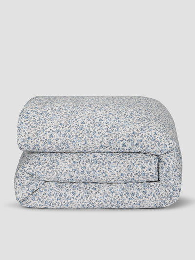 Blue Mini Meadow Cotton Duvet Cover