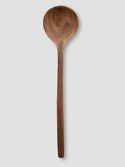 Natural Acacia Wood Round Spoon