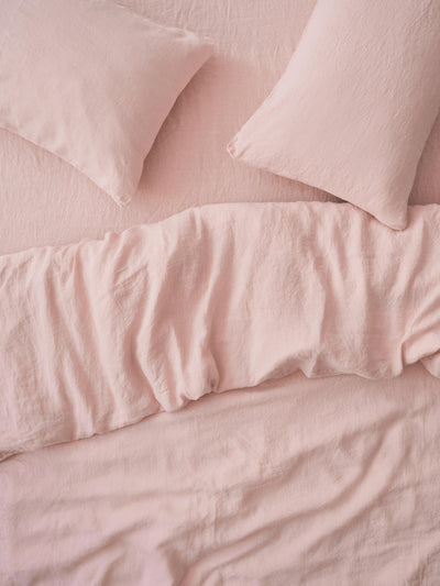 Rose 100% Linen Duvet Cover