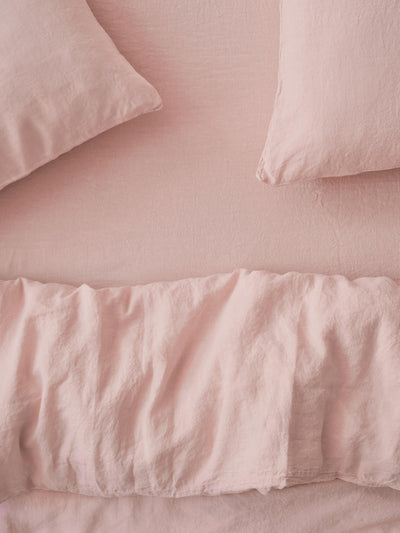 Rose 100% Linen Fitted Sheet