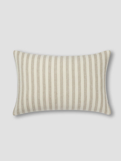 Oatmeal Pembroke Stripe Wool Cushion Cover
