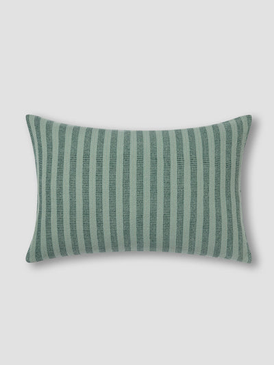 Pine Green Pembroke Stripe Wool Cushion Cover