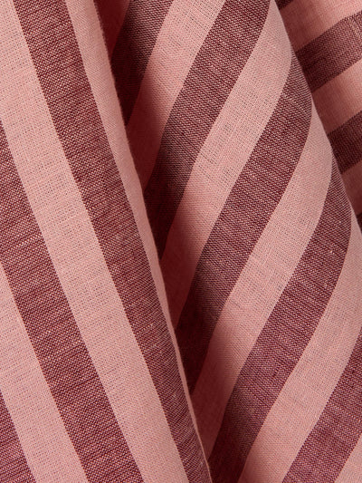 Rhubarb & Rose Pembroke Stripe Linen Blend Tea Towel