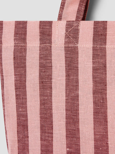 Rhubarb & Rose Pembroke Stripe Linen Blend Tote Bag - alternate image