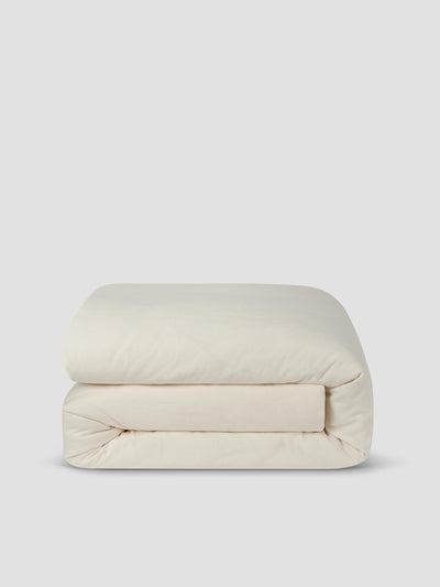 Pearl Linen Blend Duvet Cover