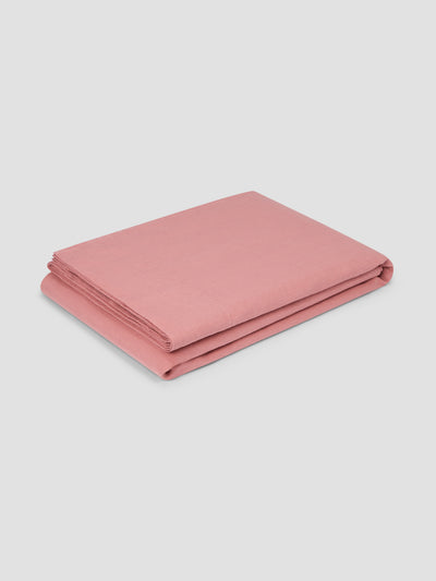 Dusty Pink Linen Blend Flat Sheet - alternate image