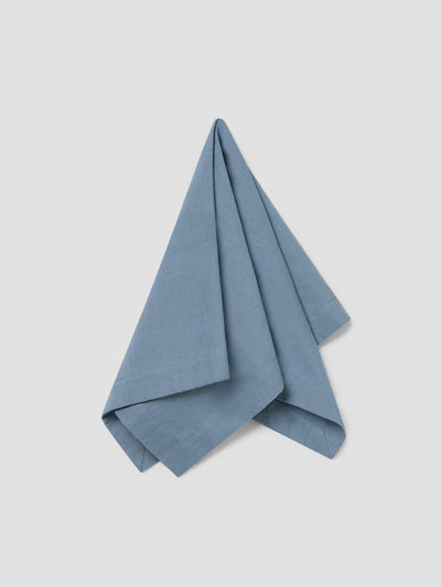 Dusk Blue Linen Blend Napkins Set of 4