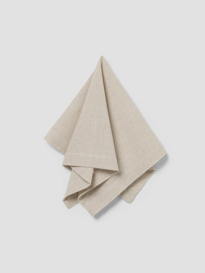 Lot de 4 serviettes de table en mélange lin et avoine - alternate image