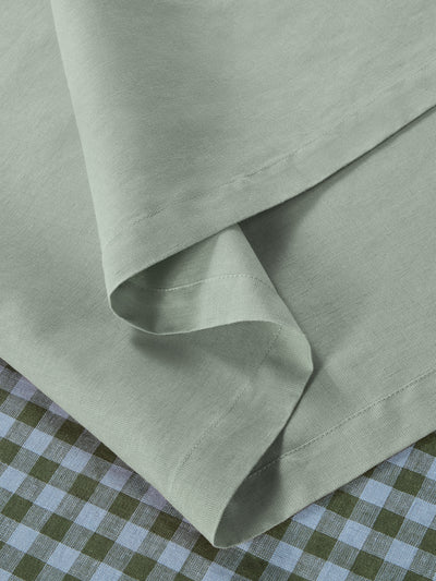 Sage Green 100% Linen Table Runner - alternate image
