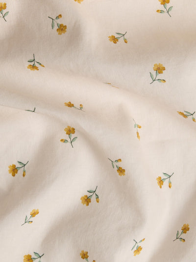 Honey Posy Bud Linen Blend Pillowcases (Pair)