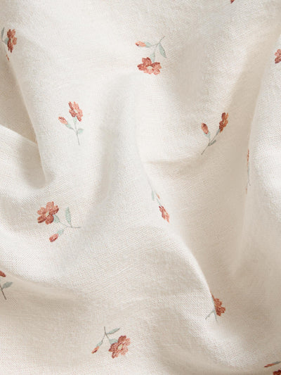 Pearl Posy Bud Linen Blend Pillowcases (Pair)